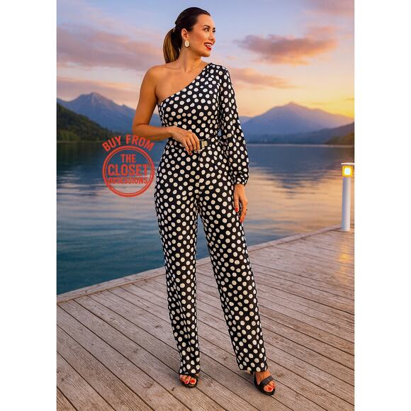 MANGO Asymmetrical Jumpsuit NWT - Picture 5 of 16